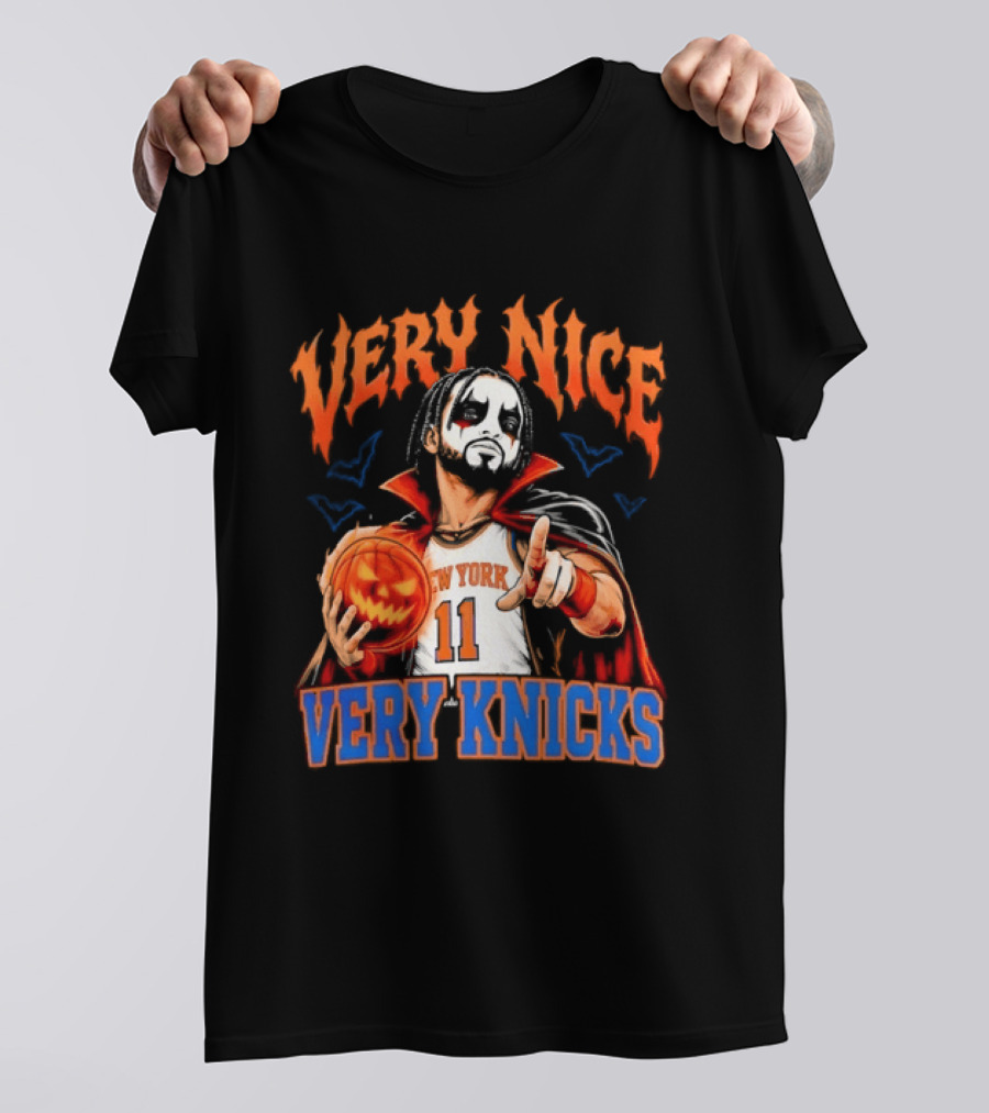 Jalen Brunson New York 11 Very Nice Very Knicks Halloween T-Shirt