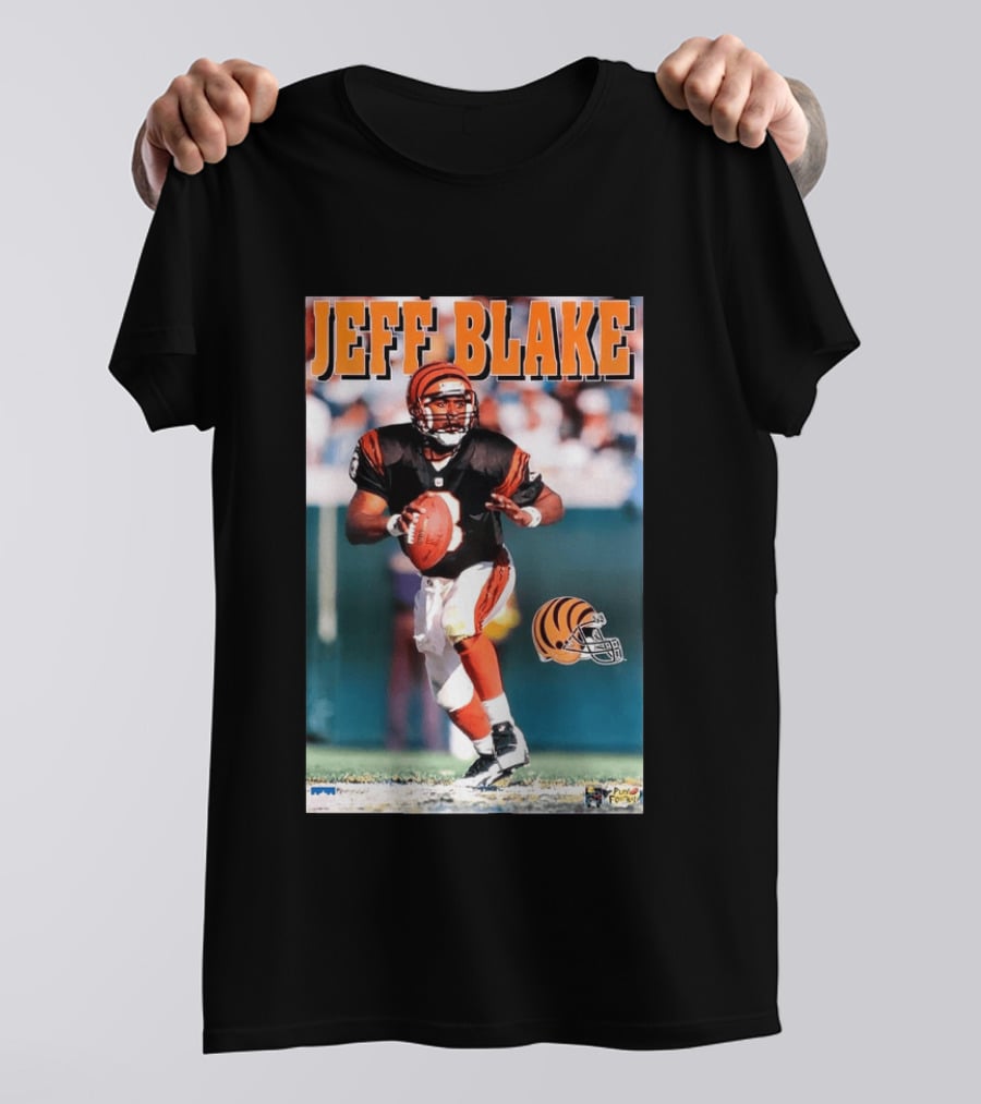 Cincinnati Bengals Jeff Blake Quarterback Action NFL Football T-Shirt