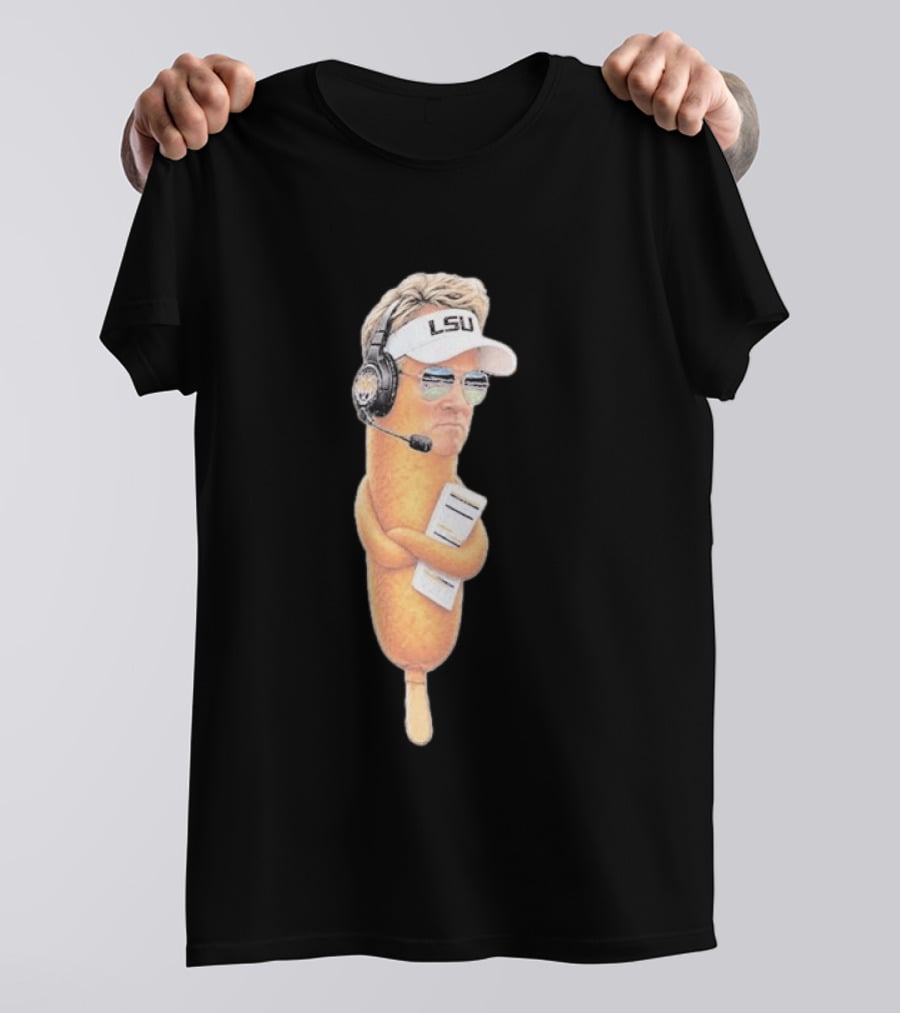 Lane Kiffin Ole Miss LSU Football Meme Corn Dog Headset T-Shirt