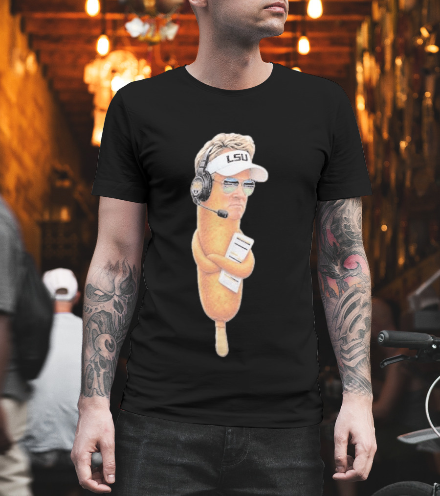 Lane Kiffin Ole Miss LSU Football Meme Corn Dog Headset T-Shirt