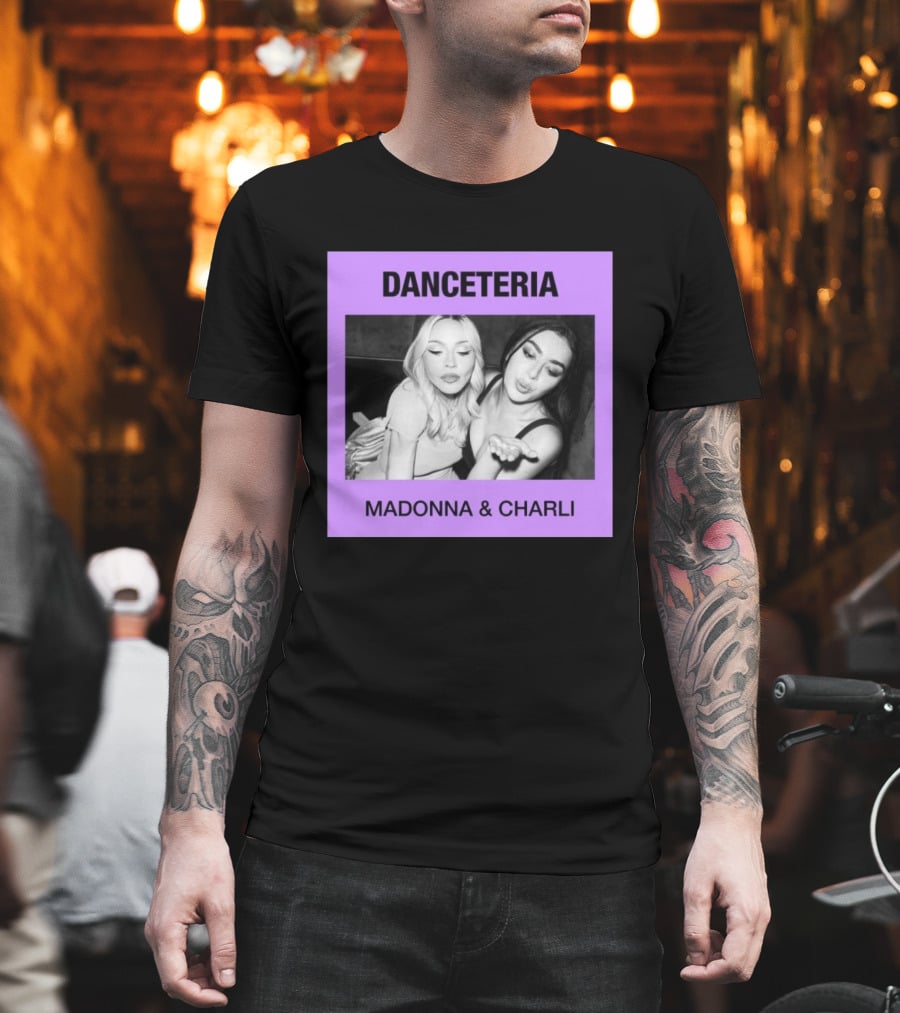 Danceteria Madonna & Charli Nostalgia 80s Club Scene T-Shirt
