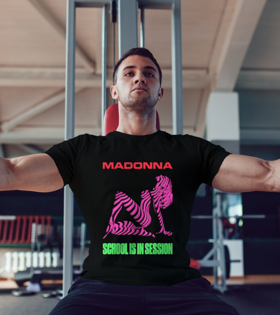 Madonna School Is In Session Pink T-Shirt