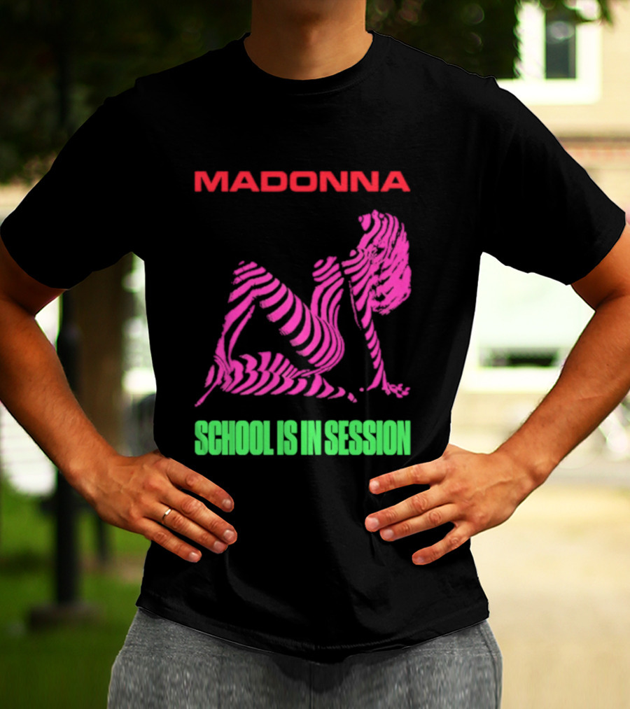 Madonna School Is In Session Pink T-Shirt
