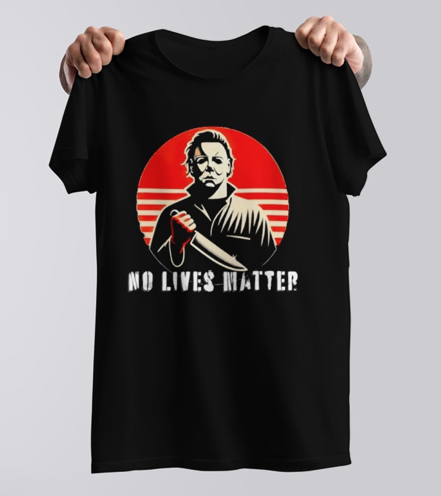 Michael Myers No Lives Matter Knife Icon Horror Movie T-Shirt