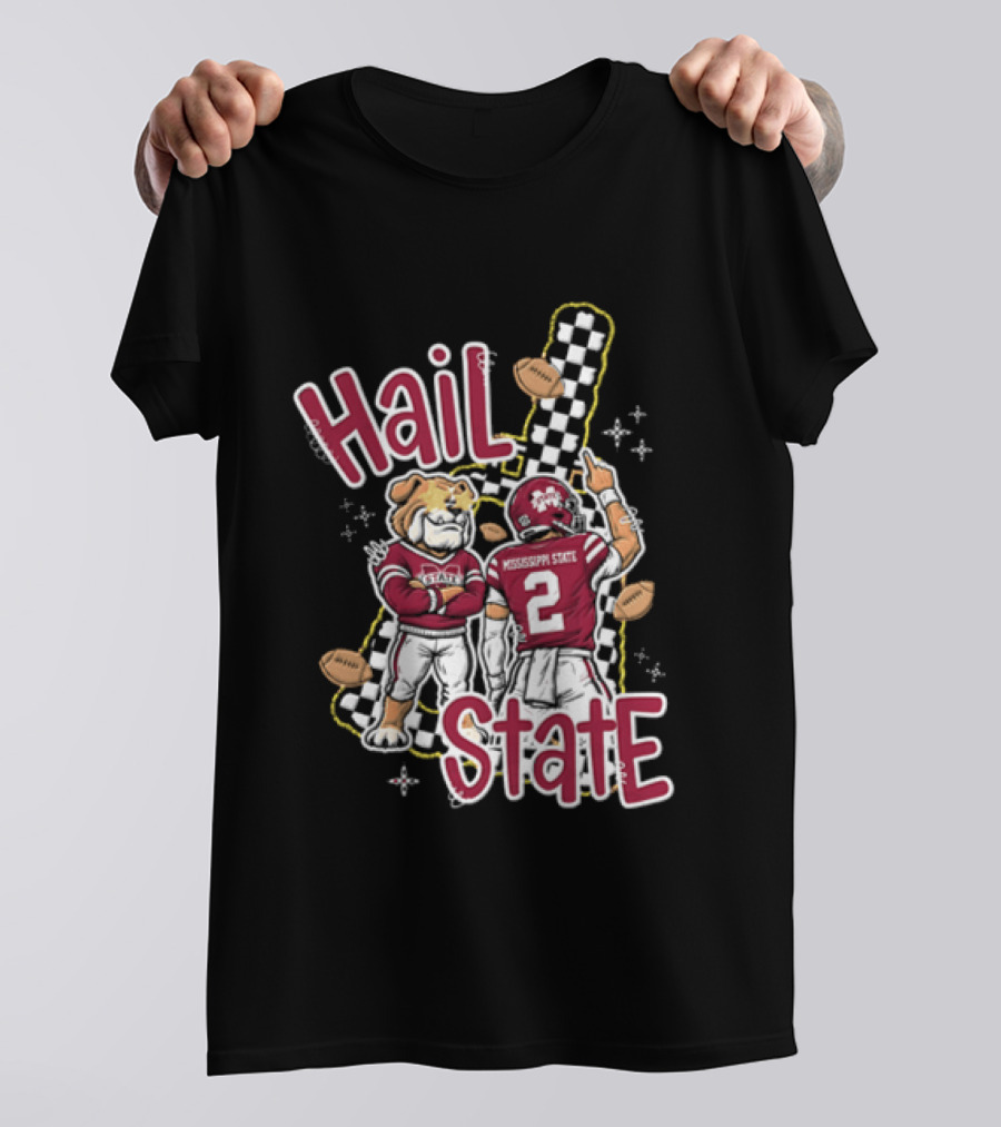 Mississippi State Hail Bulldogs Football Team Spirit T-Shirt