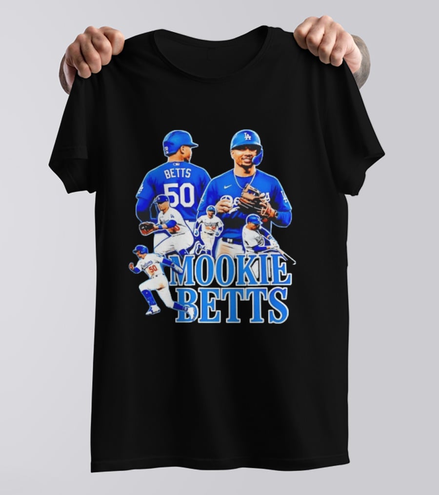 Mookie Betts 50 Los Angeles Dodgers MLB Players T-Shirt