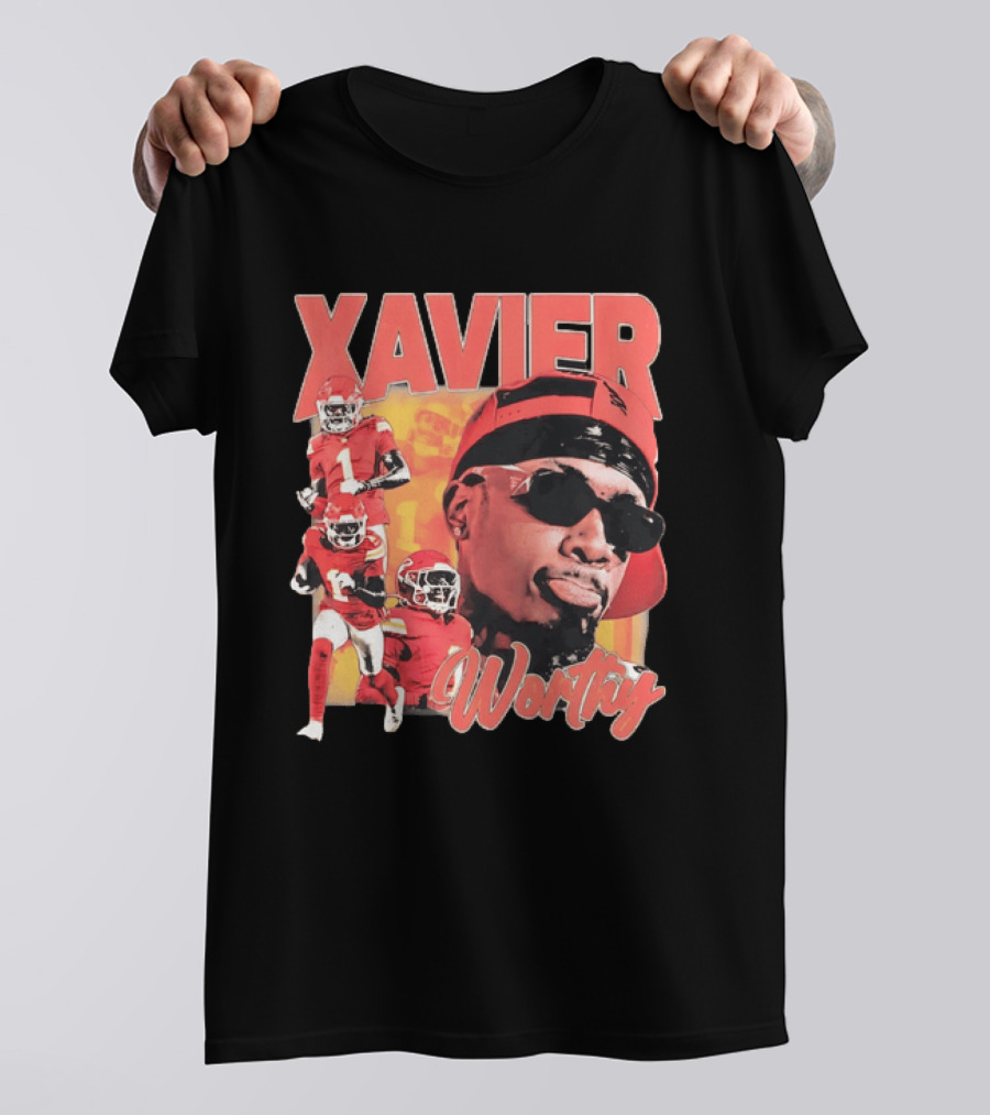 Xavier Worthy Kansas City Chiefs Football Player T-Shirt