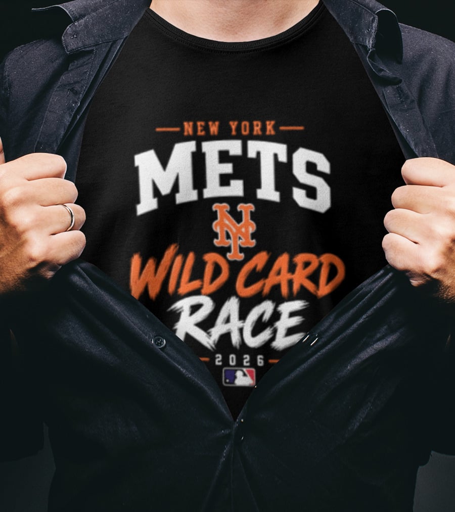 New York Mets MLB Wild Card Race 2026 Baseball Postseason T-Shirt