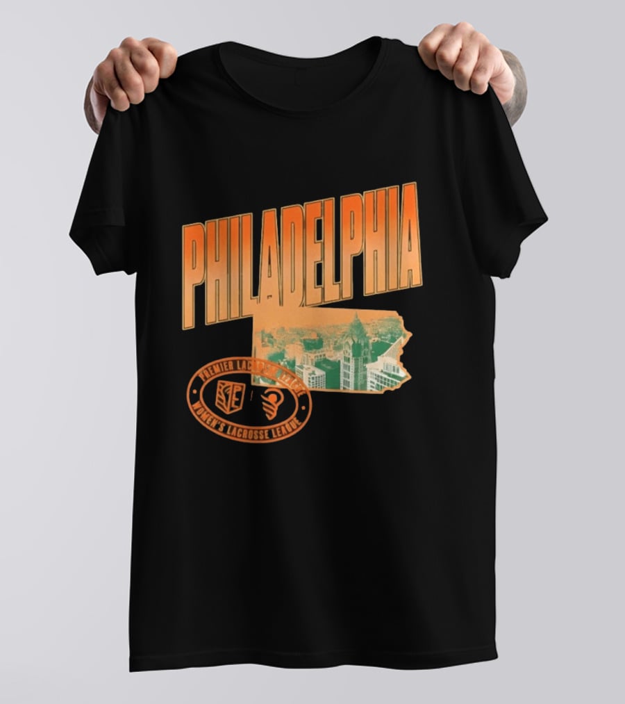 Philadelphia Premier Lacrosse League Women's Lacrosse Skyline T-Shirt