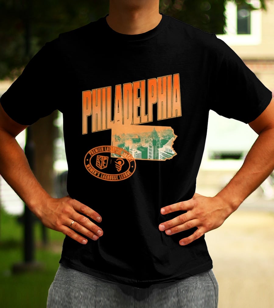 Philadelphia Premier Lacrosse League Women's Lacrosse Skyline T-Shirt