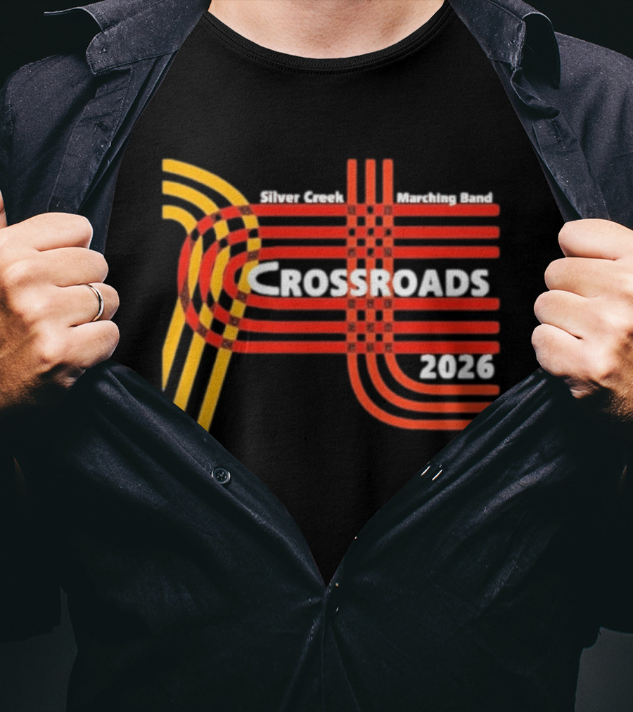 Silver Creek Marching Band Crossroads 2026 Intersection Pathway T-Shirt