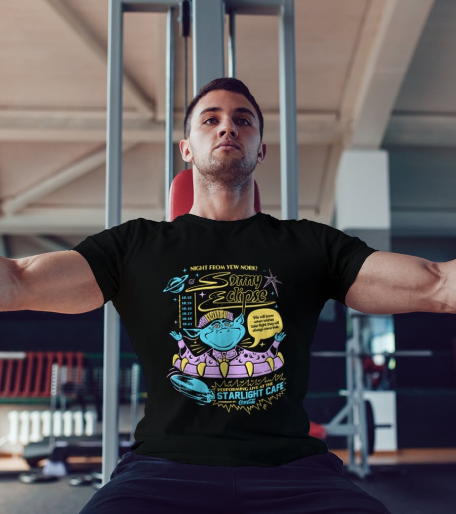 Night From Yew Nork Sonny Eclipse Starlight Cafe T-Shirt