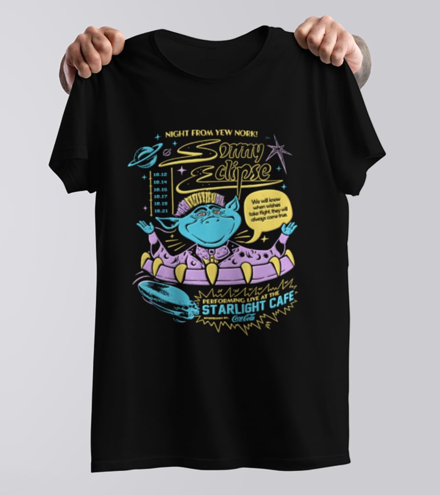 Night From Yew Nork Sonny Eclipse Starlight Cafe T-Shirt