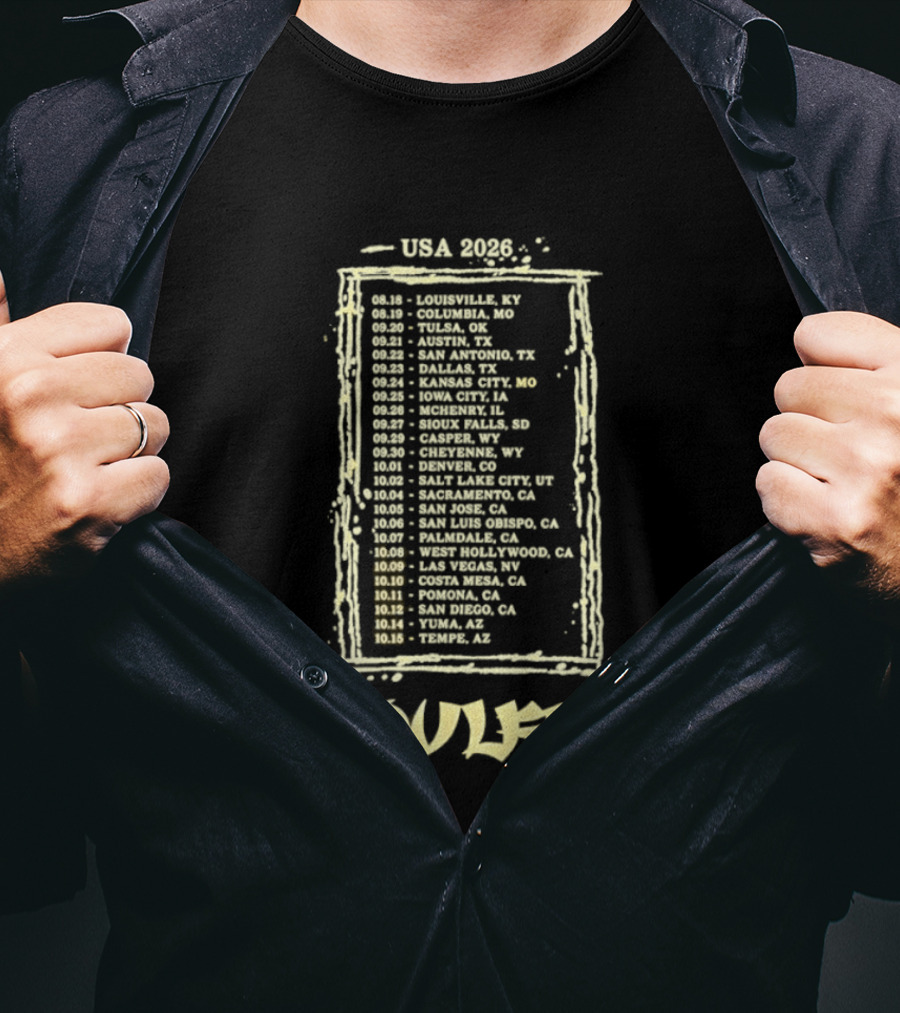 USA 2026 Tour Dates Soulfly T-Shirt