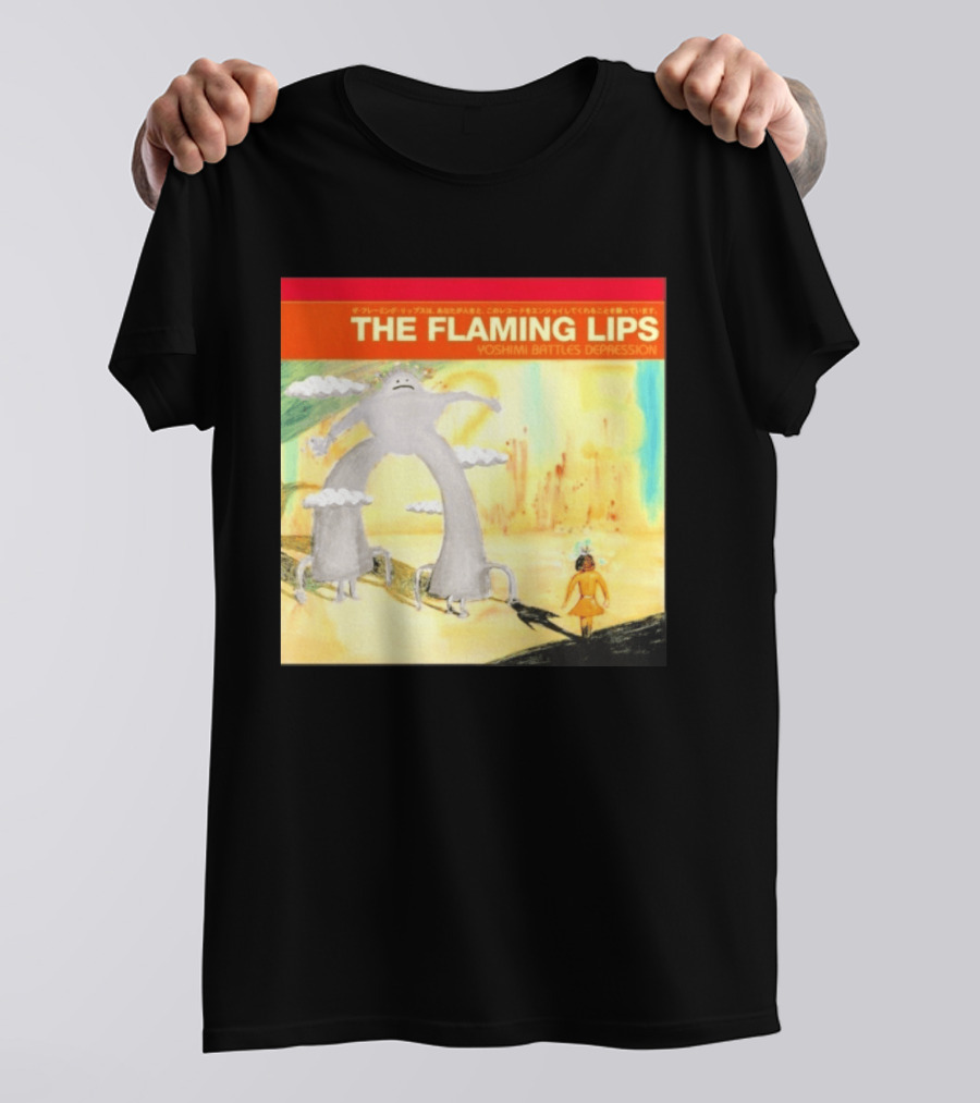 The Flaming Lips Yoshimi Battles Depression Mystery Creature And Girl In Fantasy World T-Shirt