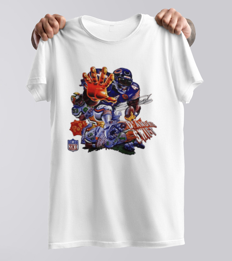 Chicago Bears Pop Art Dandre Swift 4 93 92 NFL T-Shirt