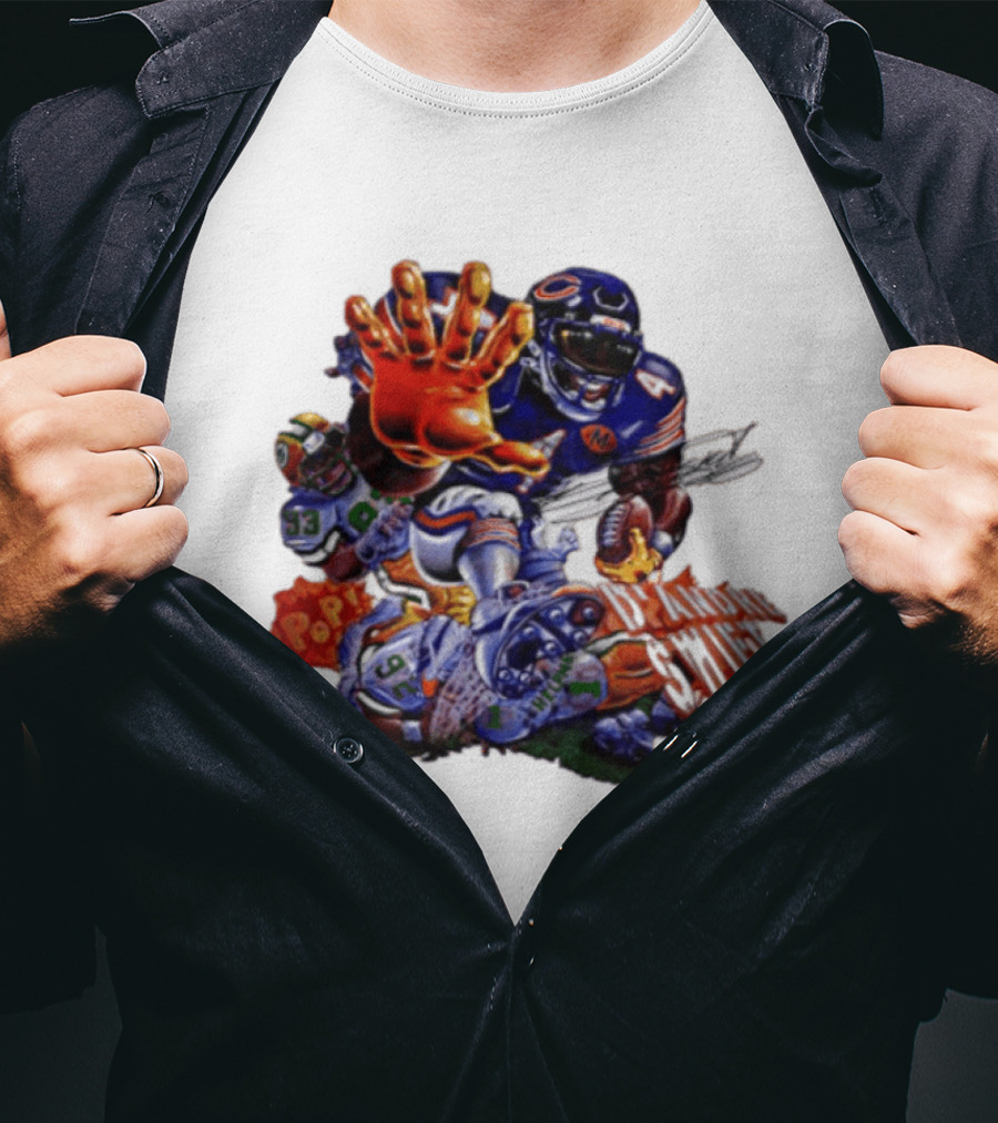 Chicago Bears Pop Art Dandre Swift 4 93 92 NFL T-Shirt