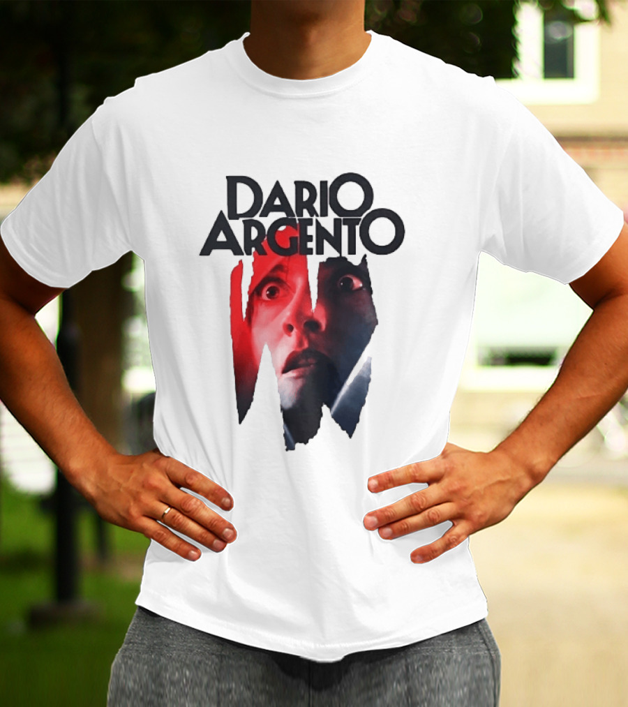 Dario Argento Horror Film Director Giallo Thriller Iconic Face T-Shirt