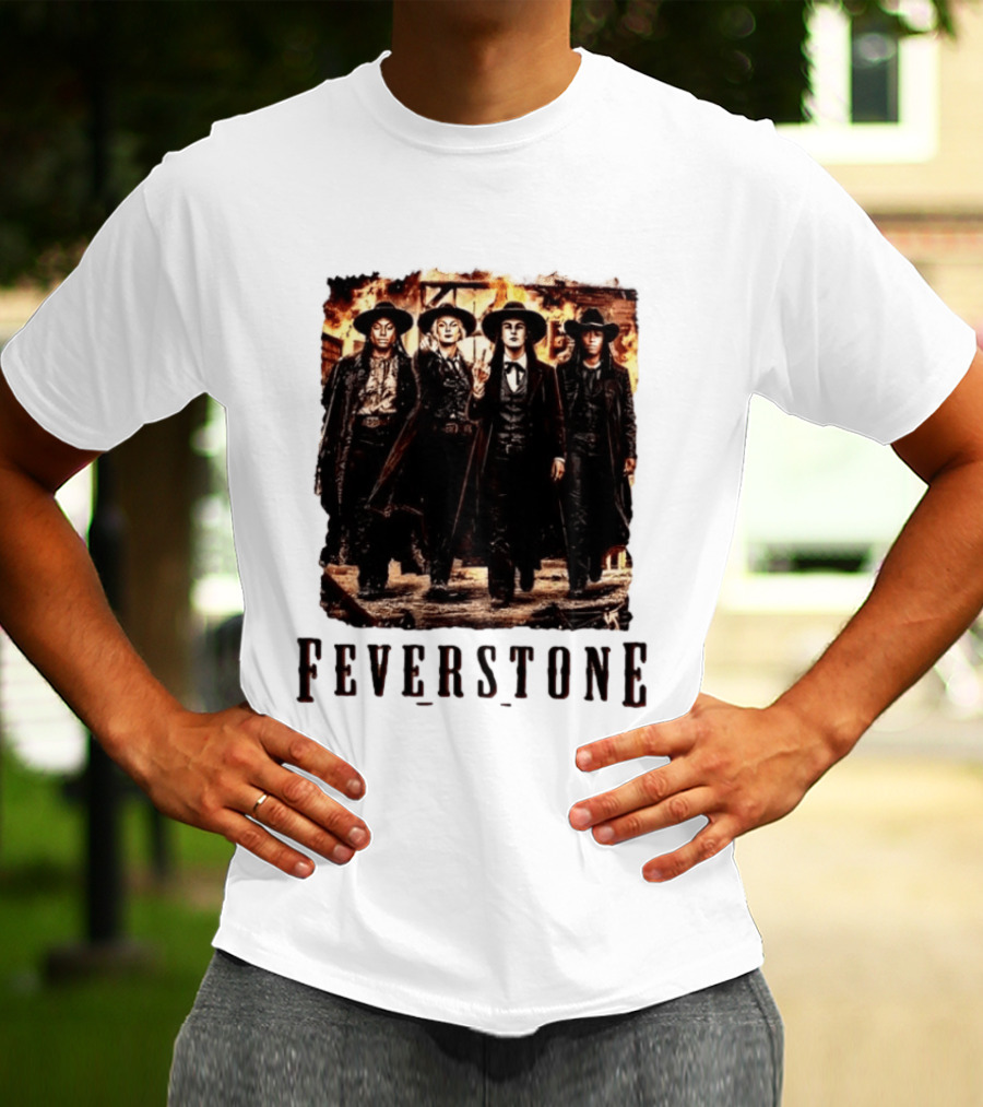 Feverstone Western Outlaw Group Cowboy Gunslinger T-Shirt