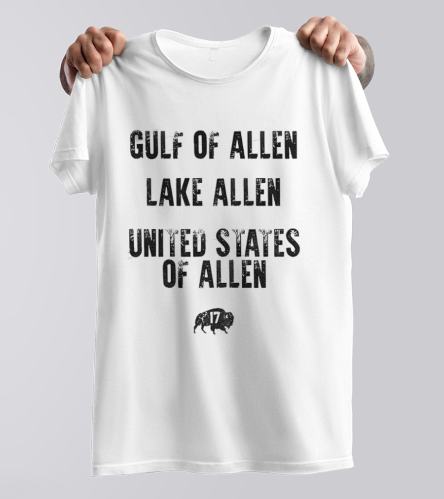 Gulf Of Allen Lake Allen United States Of Allen Bills Buffalo T-Shirt