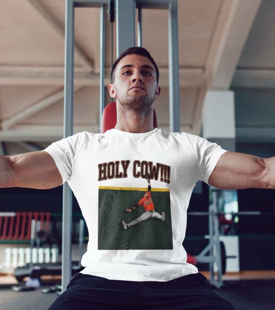 Holy Cow Colton Cowser Baltimore Orioles Catch 2026 T-Shirt