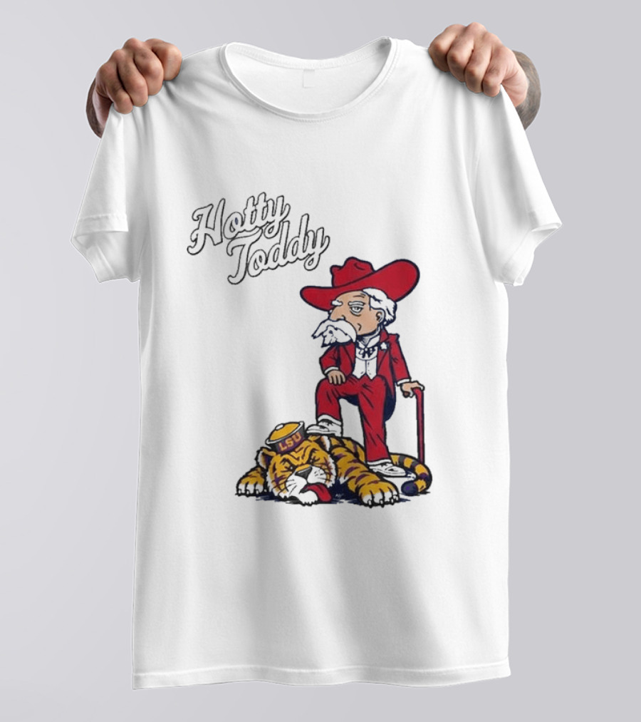 Hotty Toddy Ole Miss Mascot Triumph Over LSU Tiger 2026 T-Shirt