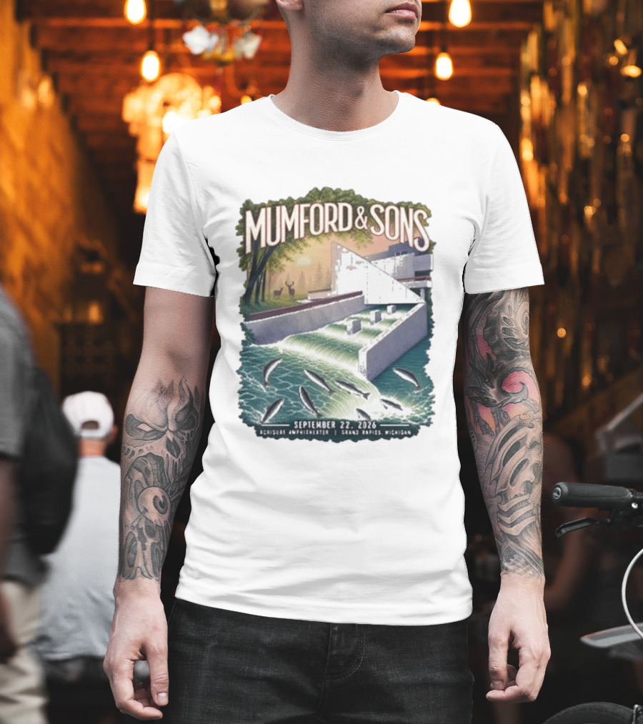 Mumford & Sons September 22 2026 Grand Rapids Michigan Acrisure Amphitheater T-Shirt