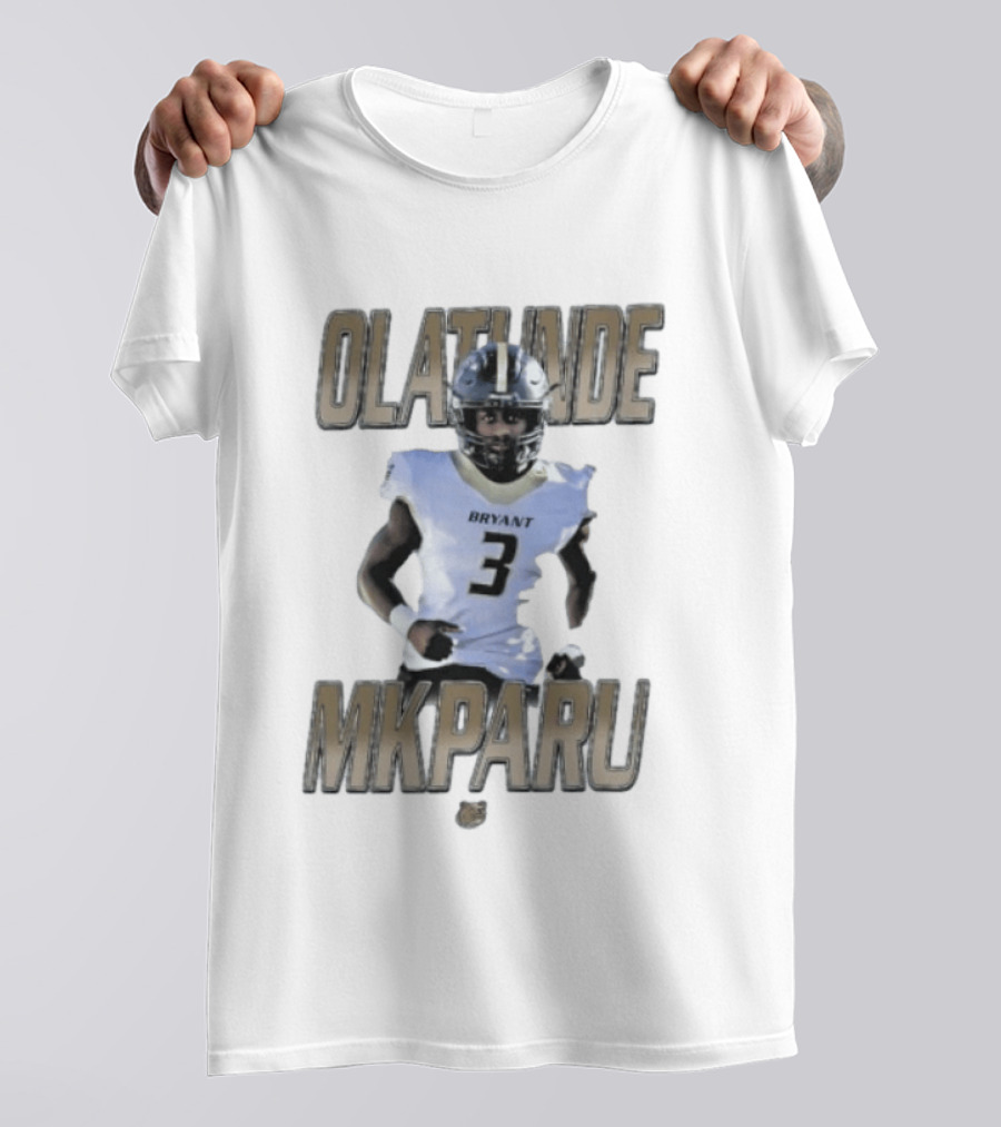 Bryant Bulldogs Olatunde Mkparu Number 3 T-Shirt