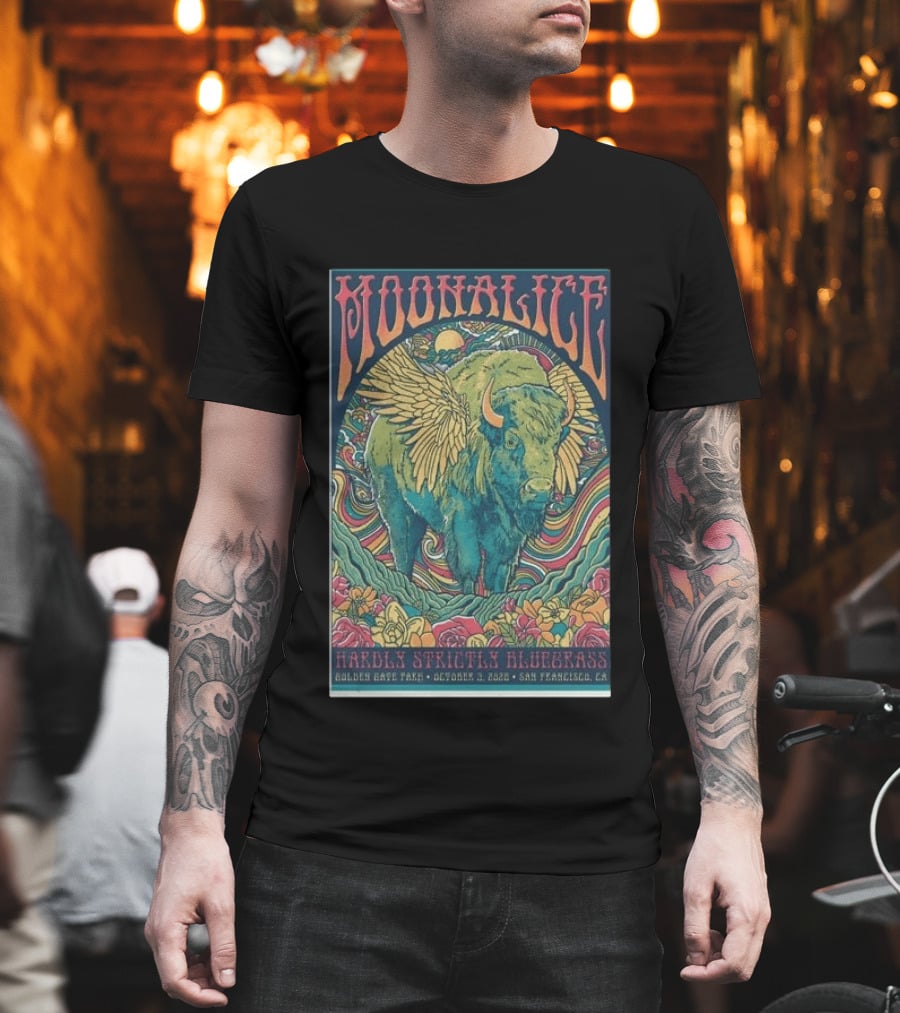 Moonalice Hardly Strictly Bluegrass Golden Gate Park October 3 2026 San Francisco CA T-Shirt