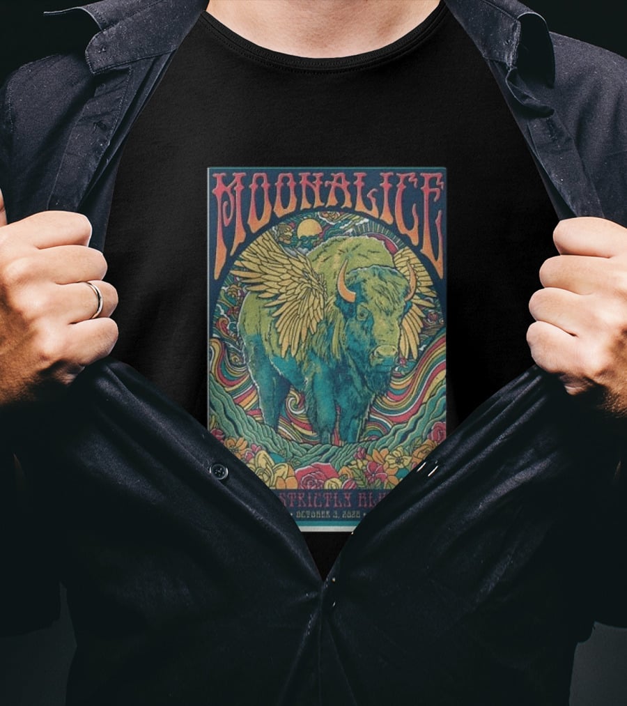 Moonalice Hardly Strictly Bluegrass Golden Gate Park October 3 2026 San Francisco CA T-Shirt