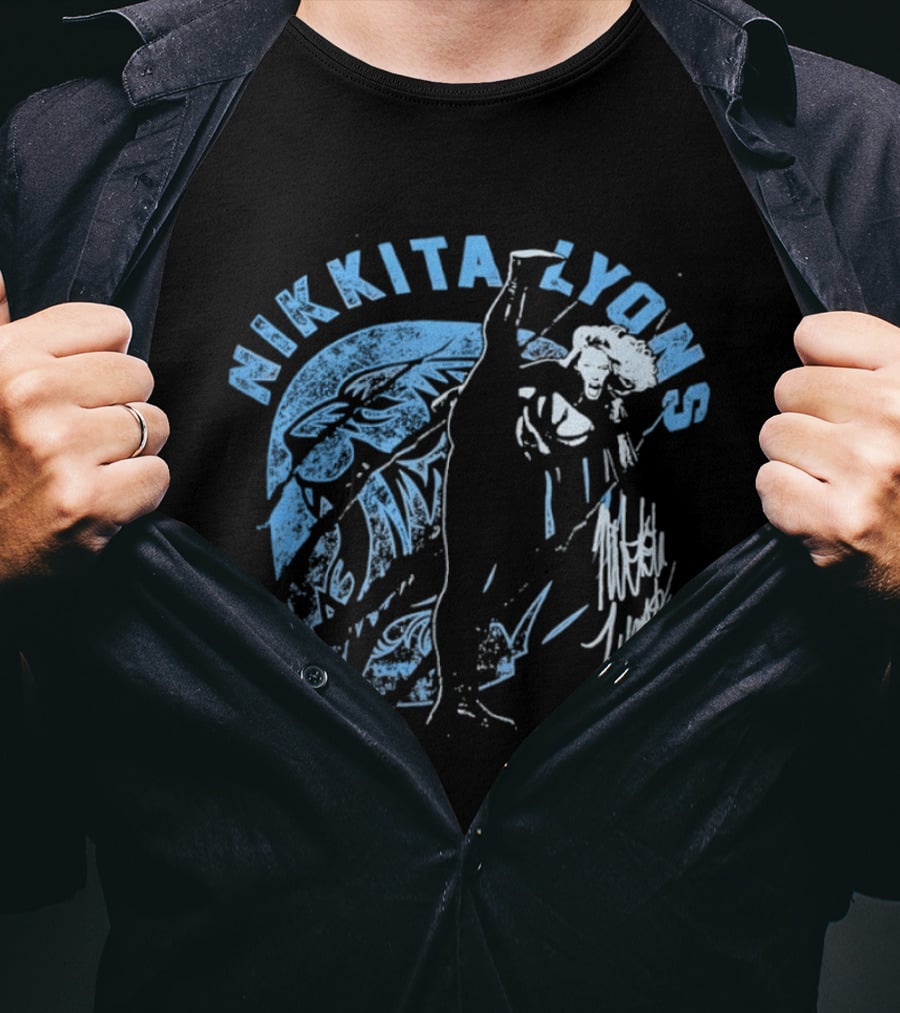 Nikkita Lyons Distressed Wrestling Signature T-Shirt