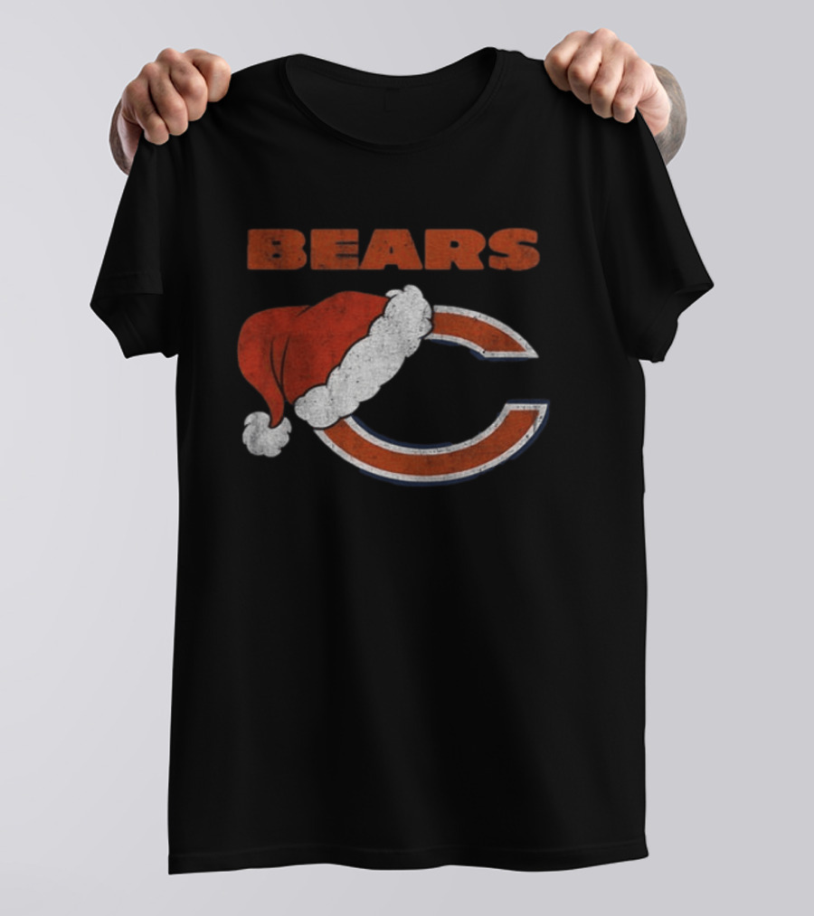 Chicago Bears Santa Hat Christmas 2026 T-Shirt