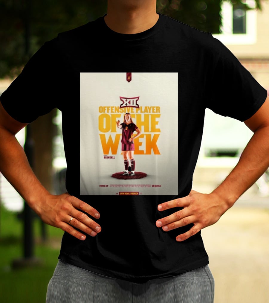 Big 12 Offensive Player Of The Week Kierra Blundell Sun Devil Soccer T-Shirt