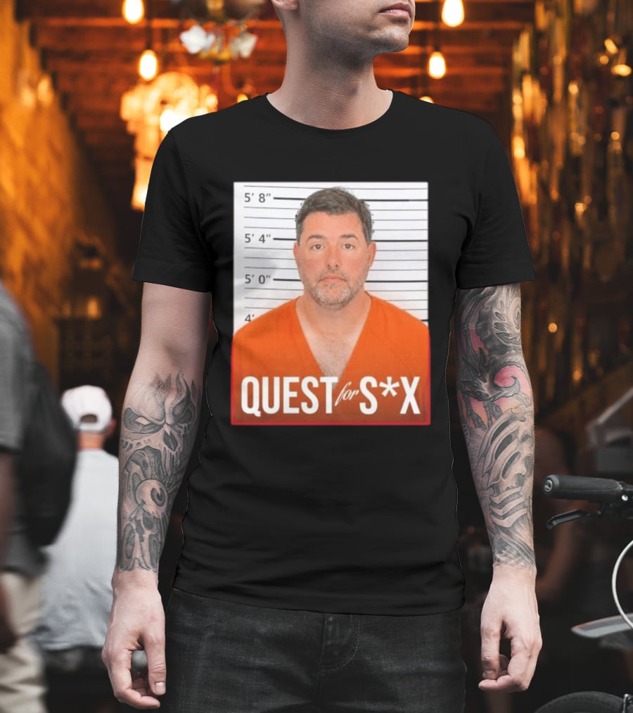 Quest For SX Shot Funny Prison Lineup T-Shirt