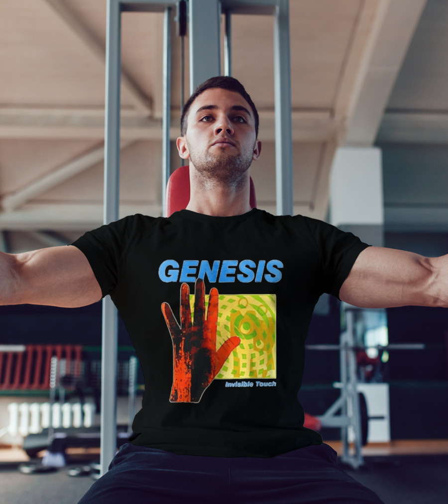 Genesis Invisible Touch Band Progressive Rock Album Cover Hand T-Shirt