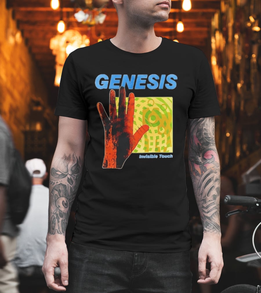 Genesis Invisible Touch Band Progressive Rock Album Cover Hand T-Shirt