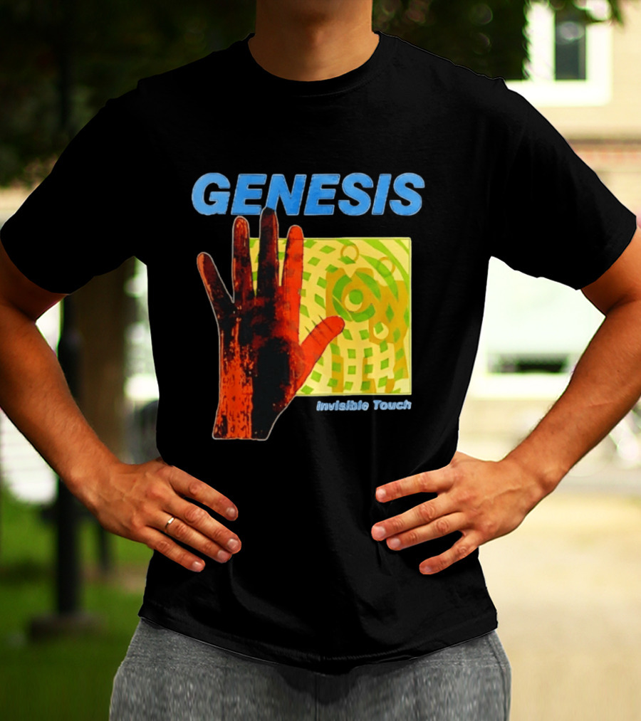 Genesis Invisible Touch Band Progressive Rock Album Cover Hand T-Shirt