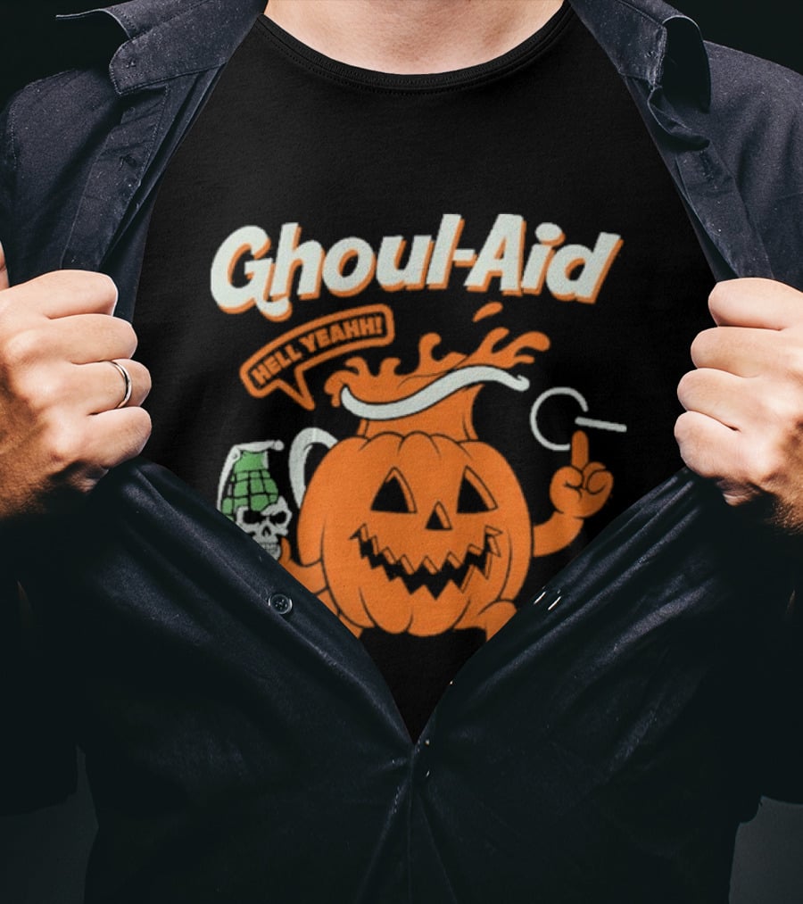 Ghoul Aid Oh Yeah Halloween Pumpkin T-Shirt
