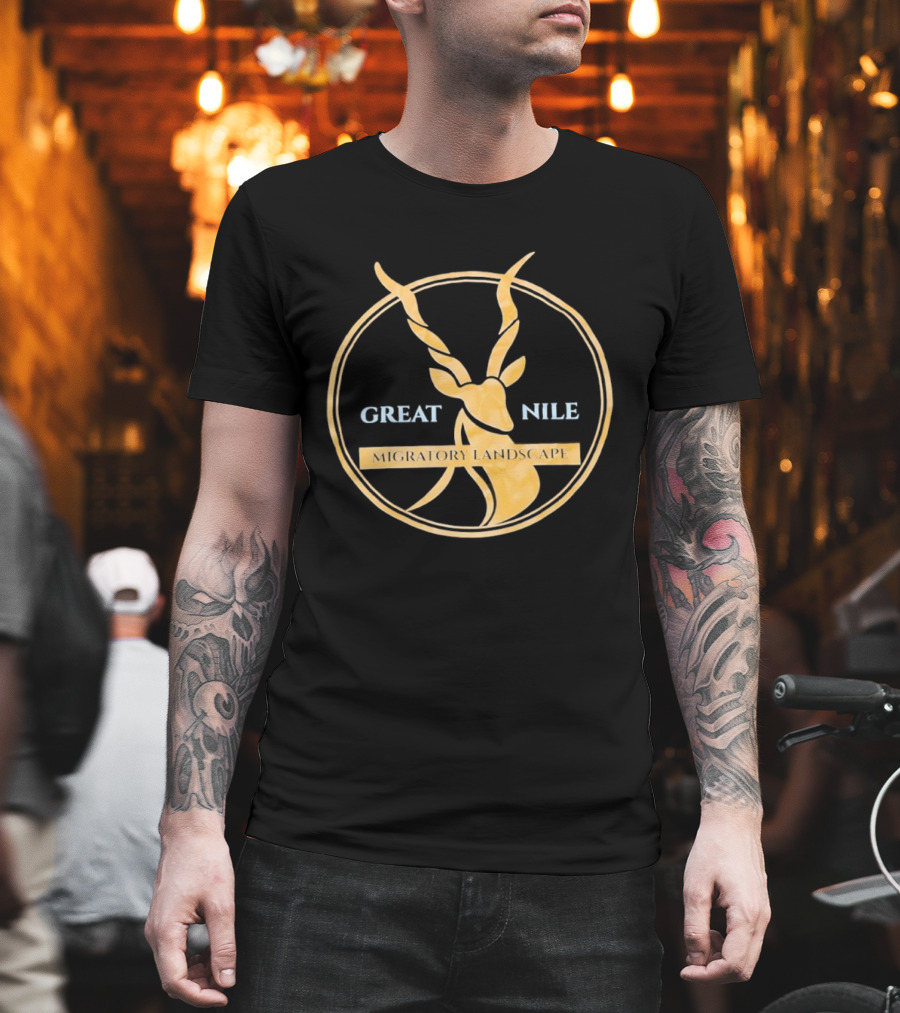 Great Nile Migratory Landscape Antelope T-Shirt