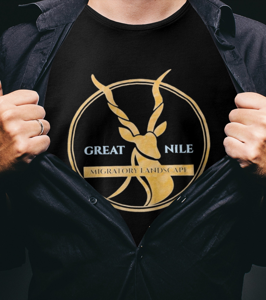 Great Nile Migratory Landscape Antelope T-Shirt