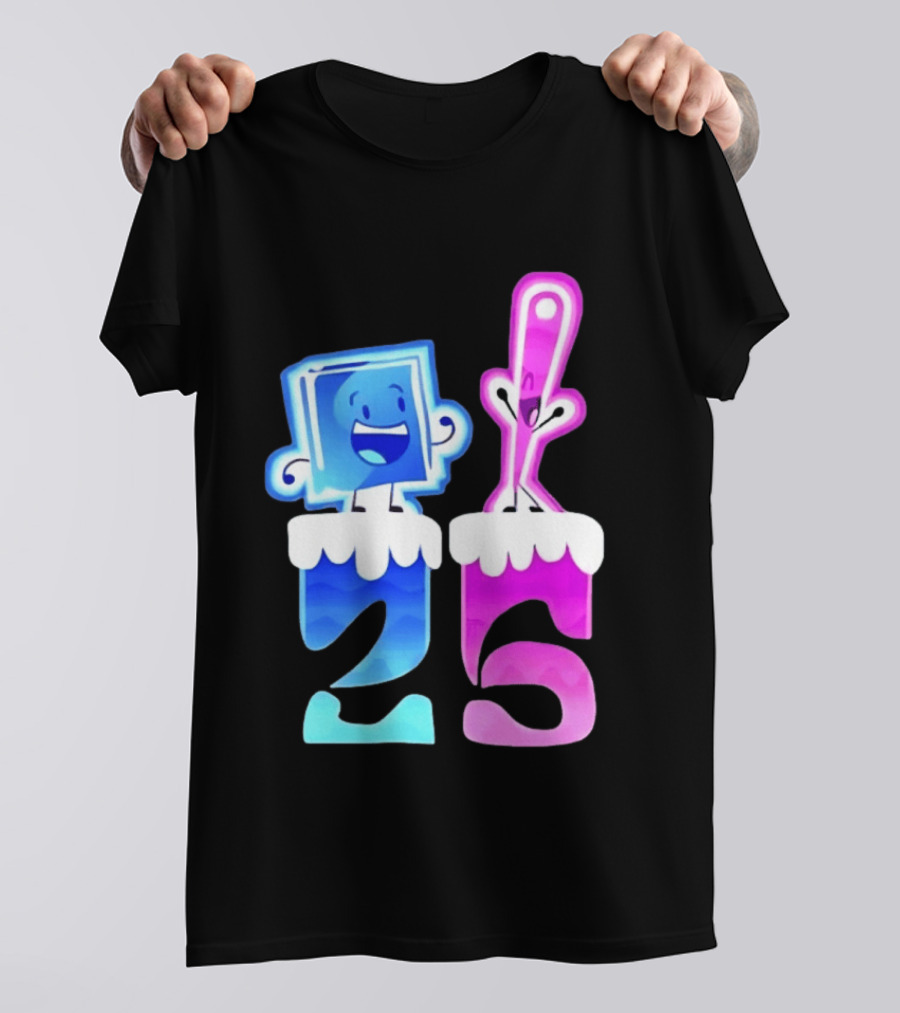 Ice Cube And Needle Battle For Dream Island 25 T-Shirt