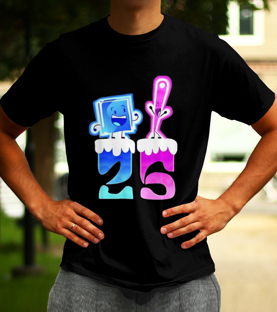 Ice Cube And Needle Battle For Dream Island 25 T-Shirt
