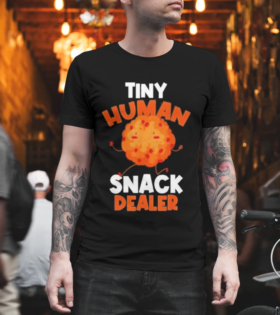Tiny Human Snack Dealer Cookie Cute Fun Baby Outfit T-Shirt