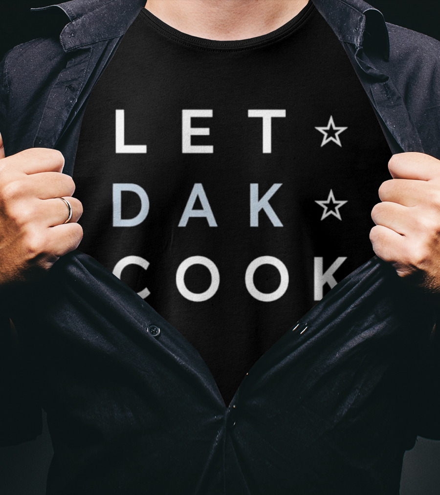 Let Dak Cook Dallas Cowboys Football Star T-Shirt