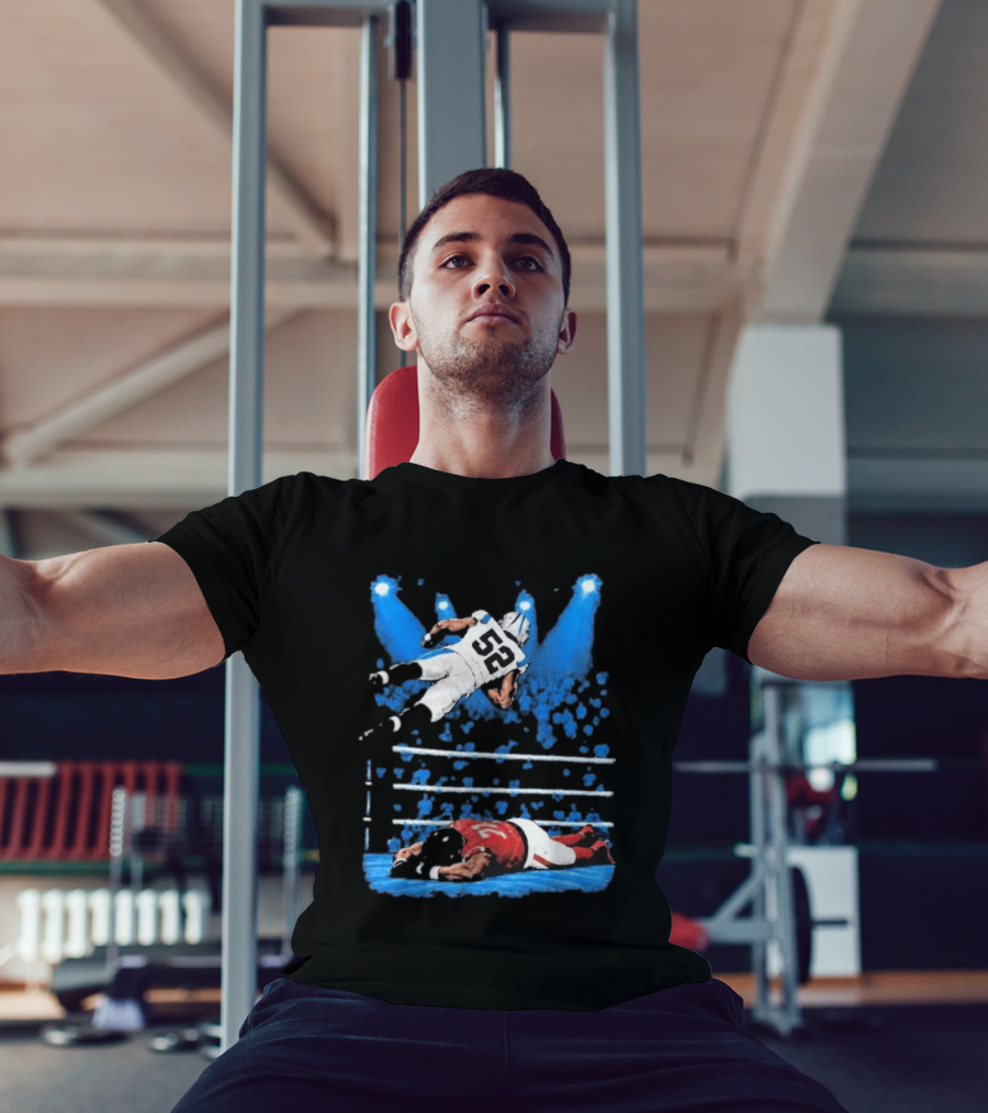 Trevis Gipson 52 Elbow Drop Carolina Vs Atlanta 2026 Football Action T-Shirt