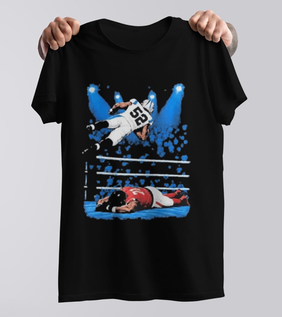 Trevis Gipson 52 Elbow Drop Carolina Vs Atlanta 2026 Football Action T-Shirt