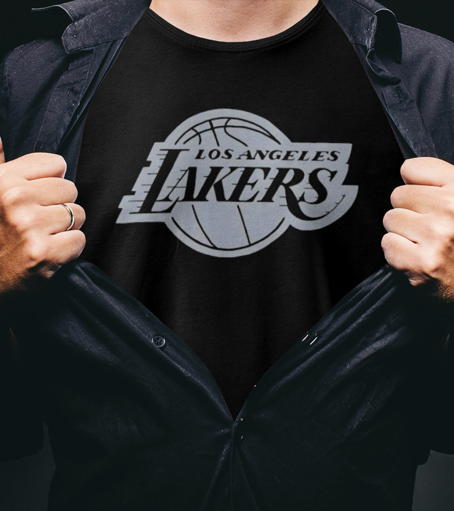 Los Angeles Lakers NBA Basketball Team Black T-Shirt