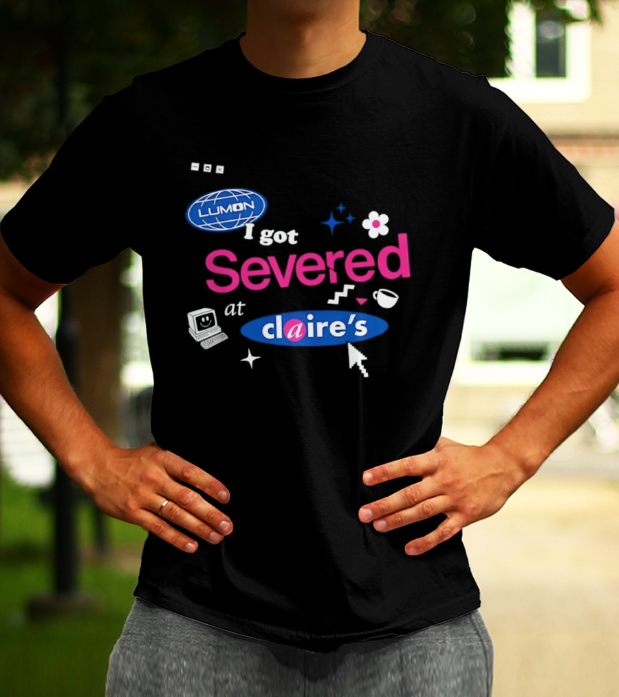 Lumon Severed At Claire's Severance Laptop Coffee Flower Cup Heart Stars T-Shirt