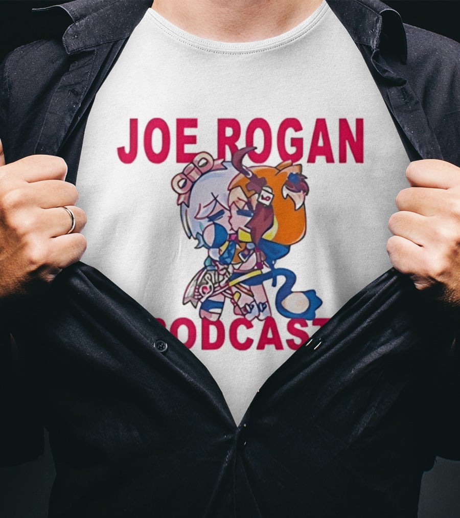 Joe Rogan Podcast Chibi Anime Manga T-Shirt
