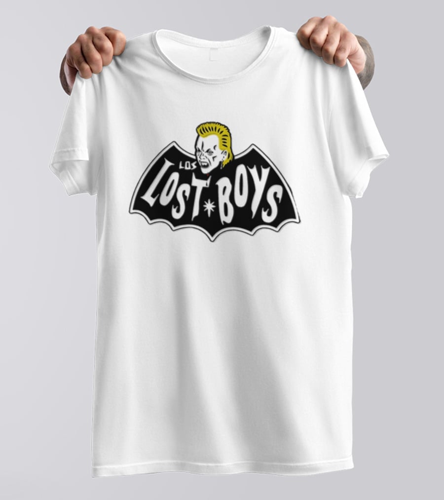 Lost Boys Vampire Theme With Bat And Blonde T-Shirt